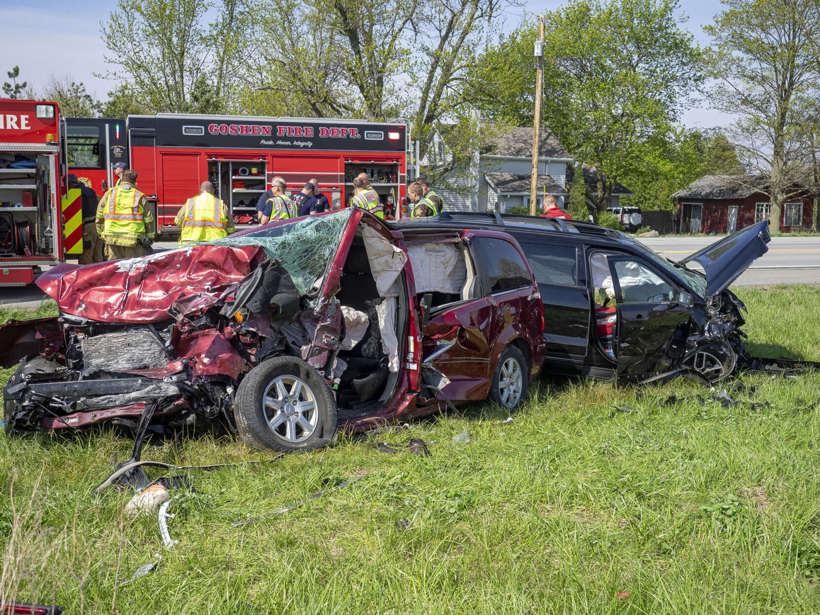 Two injured in Tuesday head-on crash